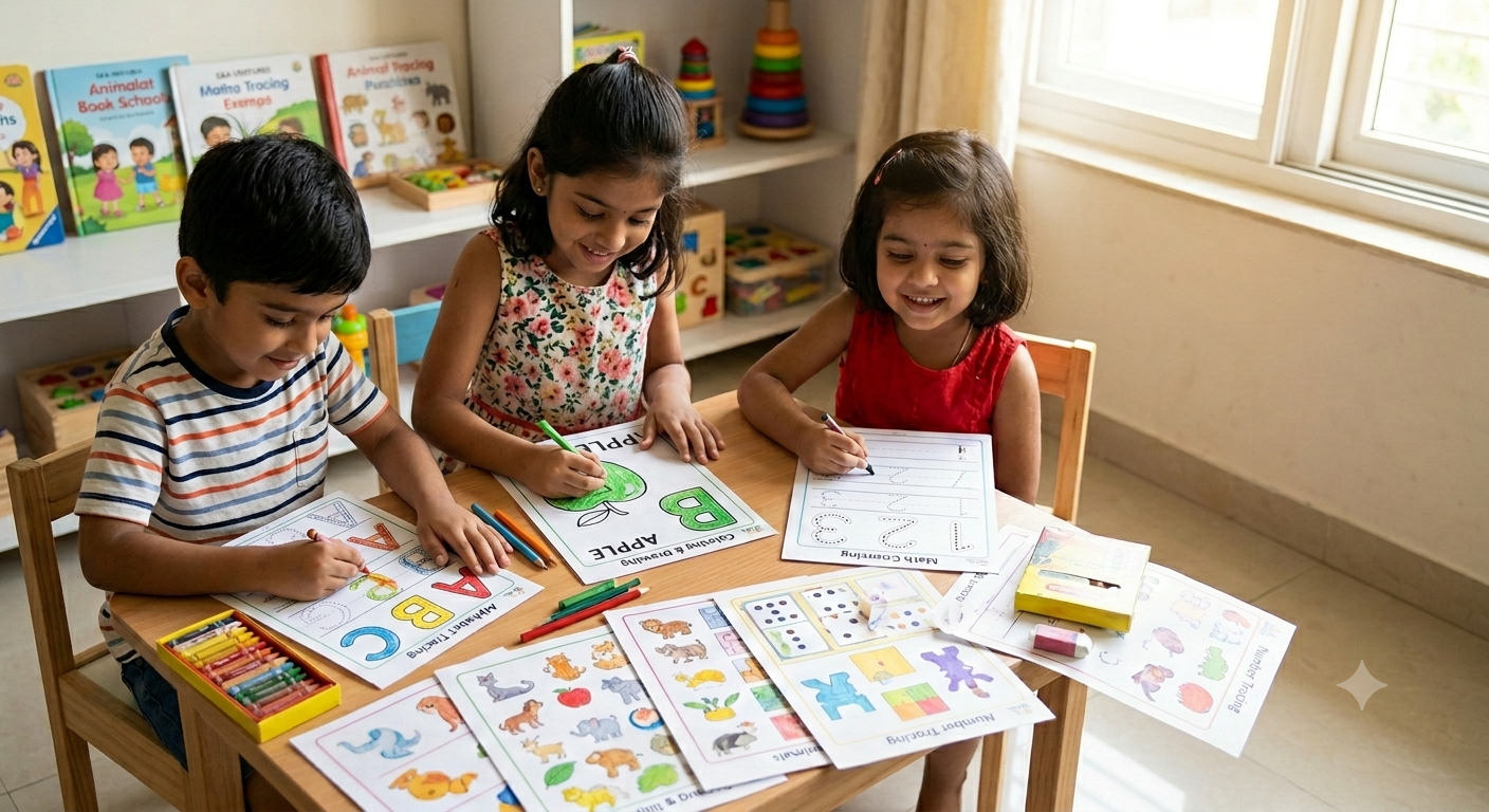 Kids Learning Worksheets Bundle